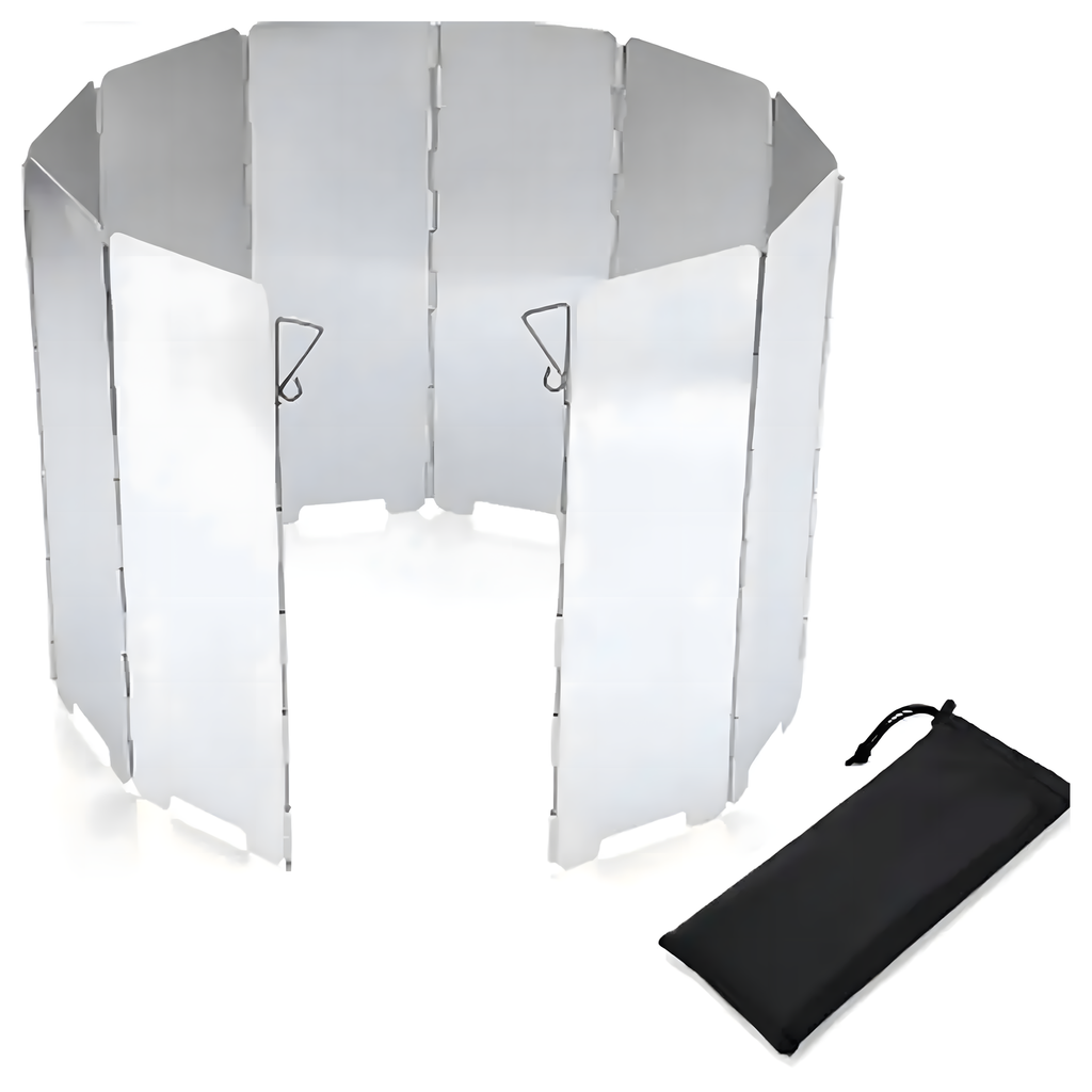 Tuulekindel kokkupandav põletiga pliidi eraldaja