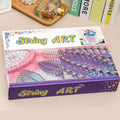 Creative String Art Kit with LED Lights 21x30 cm