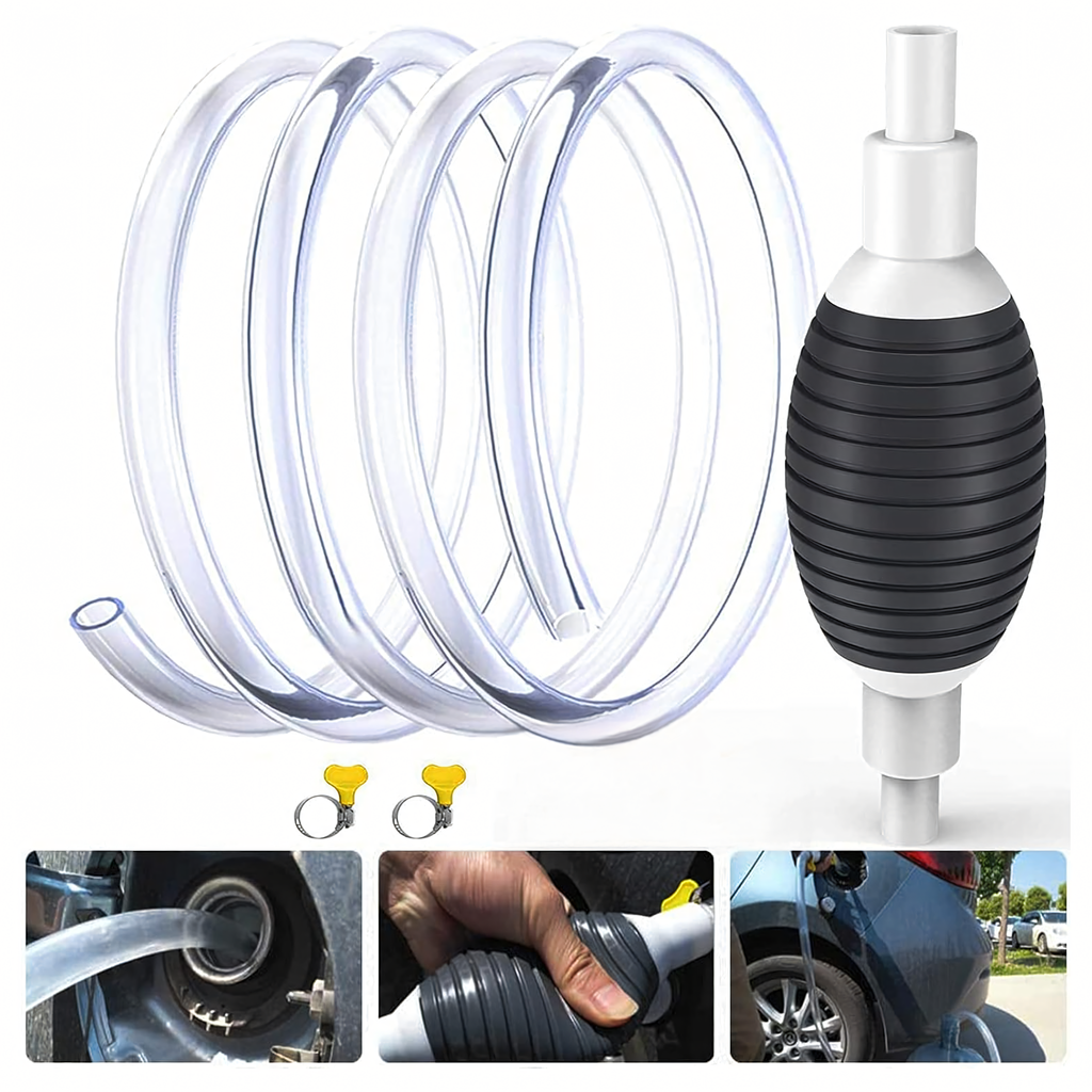 Käsipump kütuse, õli, diisli ja vedelike eemaldamiseks voolikuga