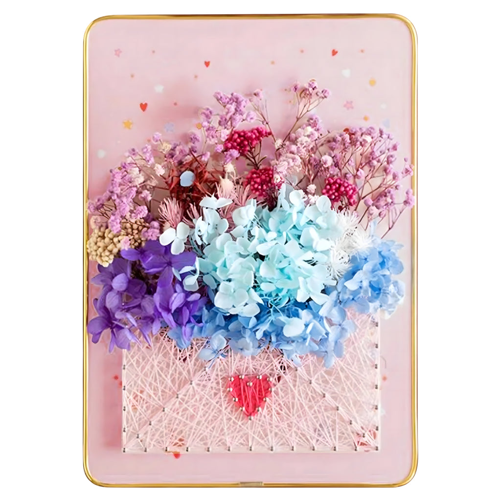 Loominguline komplekt niidikunstiks, Interroad tikkimine, LED-pilt raamis 21x30 cm