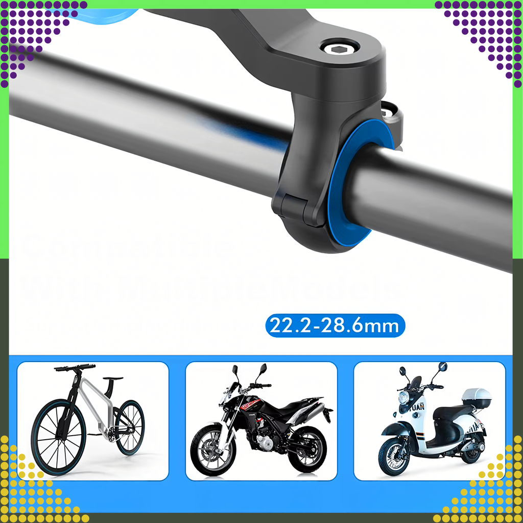 Jalgratta telefonikinnitus lenksule, mootorratta ja ATV varustus, lukustatav, maastikurattale