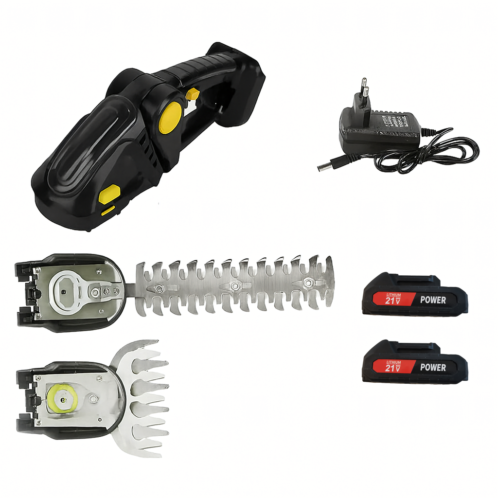 Juhtmeta elektrilised käärid hekkide, põõsaste ja okste pügamiseks