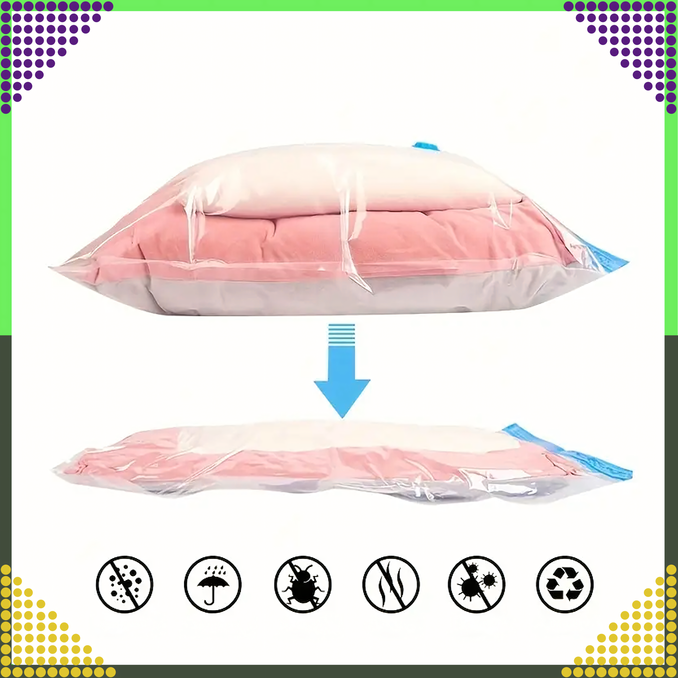 Vacuum Bag for Clothes Bedding Packing Vacuum Bags 40x60 cm