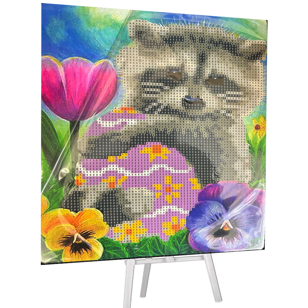 Teemantmaalimise mosaiigikomplekt molbertiga 21x25cm lastele