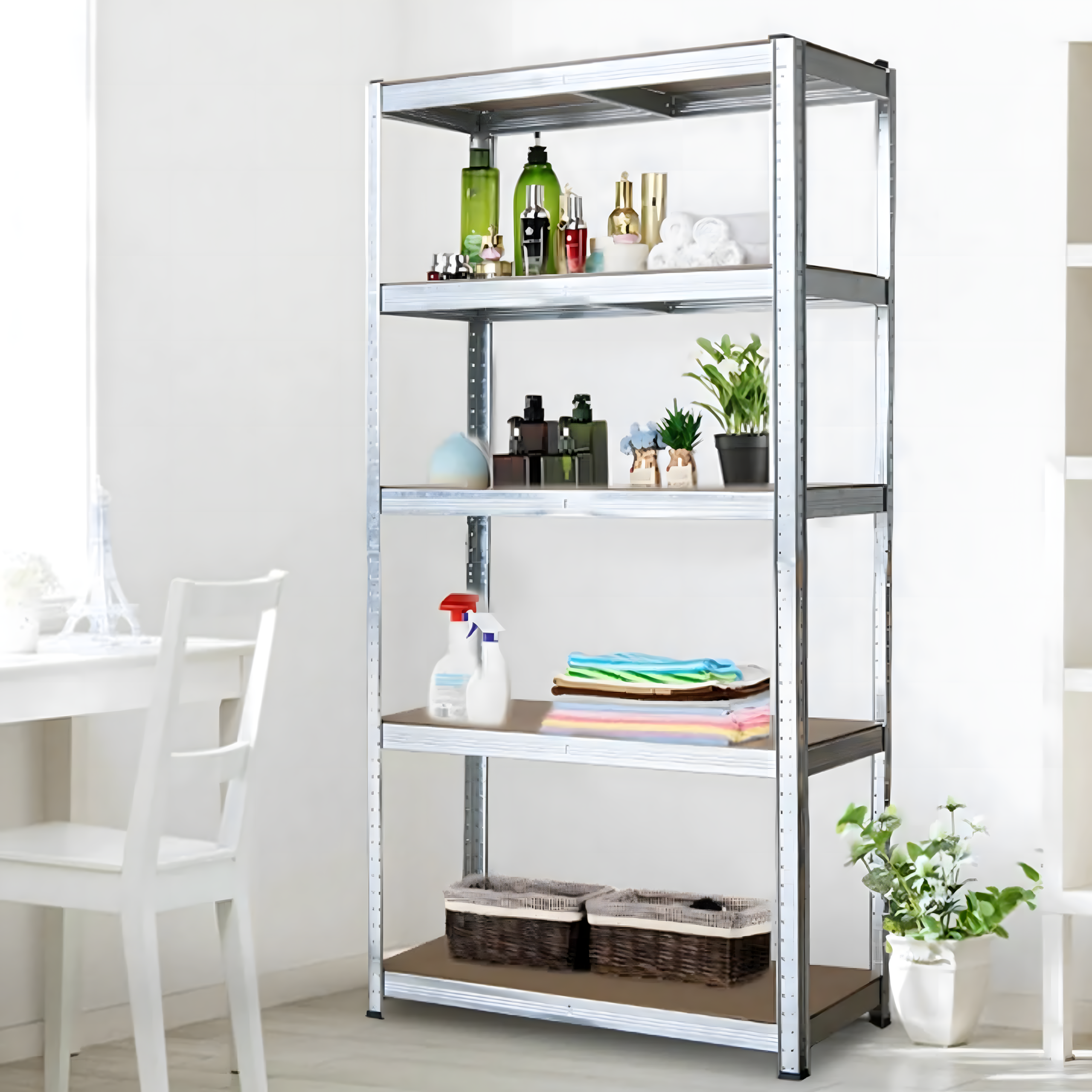 Metallist hoiuriiul 180x90x40 garaažile, keldrile, laole 875 kg kandevõimega