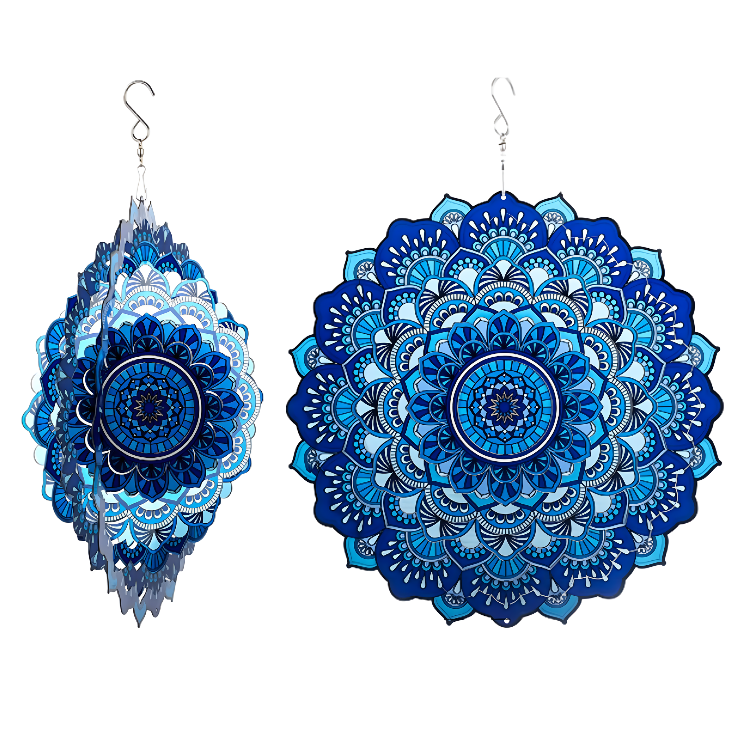 Hanging Spinner Decoration Wind Catcher 12” 3D Mandala