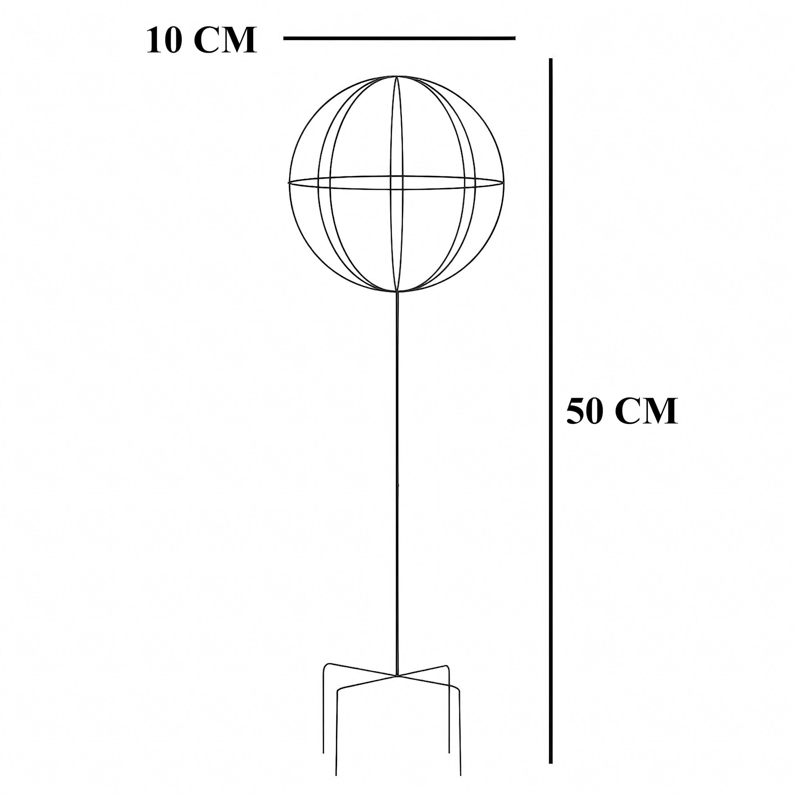 Metal Garden Pergola Support for Climbing Roses and Flowers 50x10cm Green