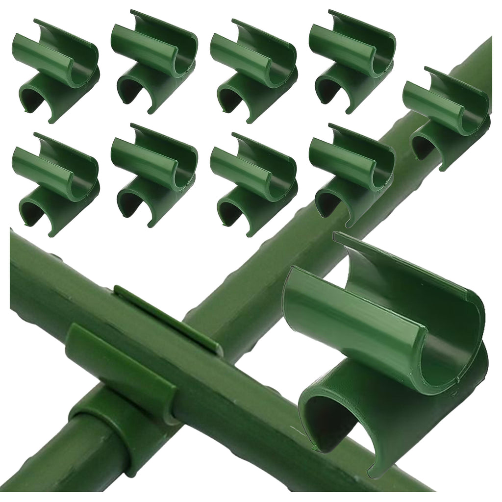 Roheline 11 mm ristnurga ühendus aiatoikudele 10 tk