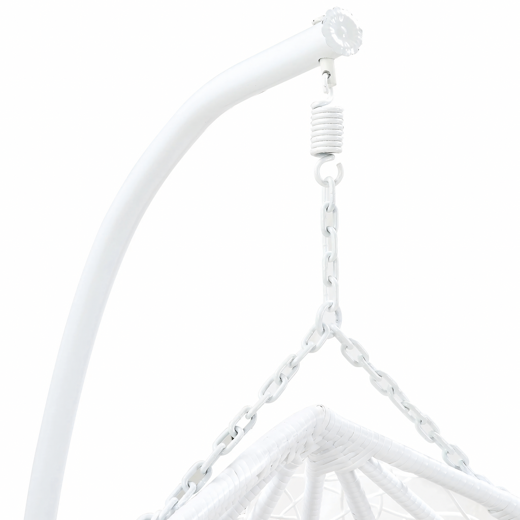 Double Hanging Cocoon Chair Swing Basket 200kg White
