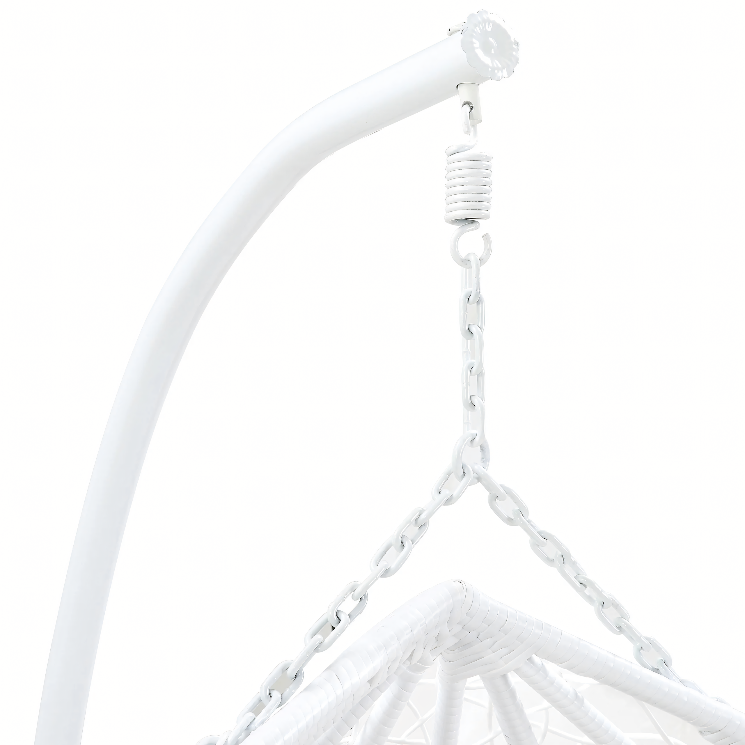 Double Hanging Cocoon Chair Swing Basket 200kg White