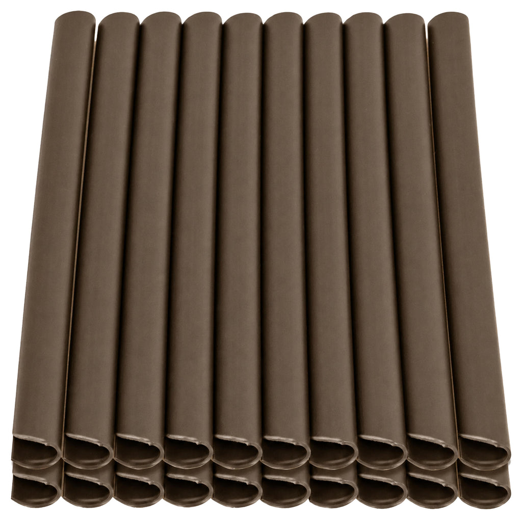 Brown Garden Fence Tape Clips 19cm 20 pcs
