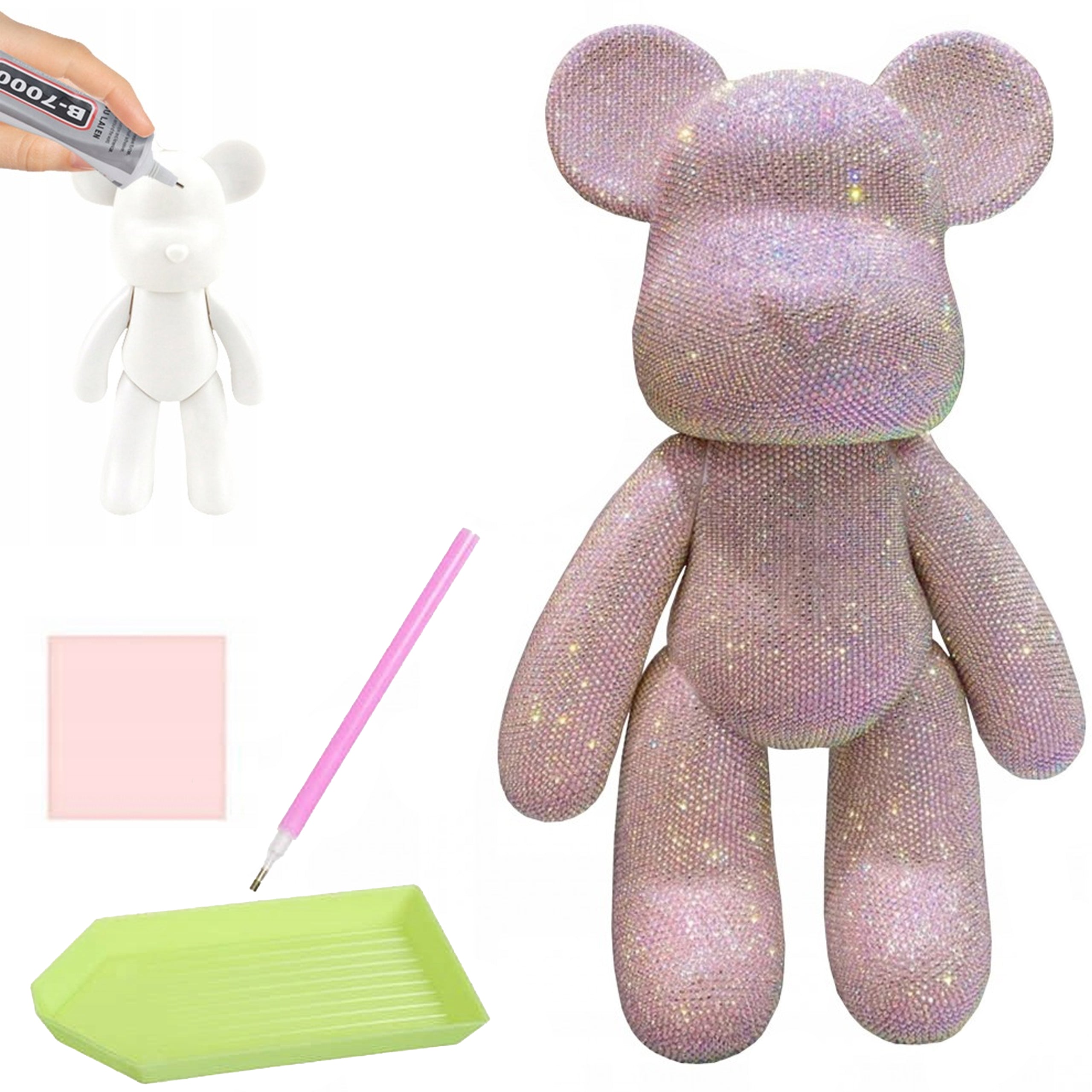 Diamond Painting 5D Kit Large Bear Figurine 38 cm