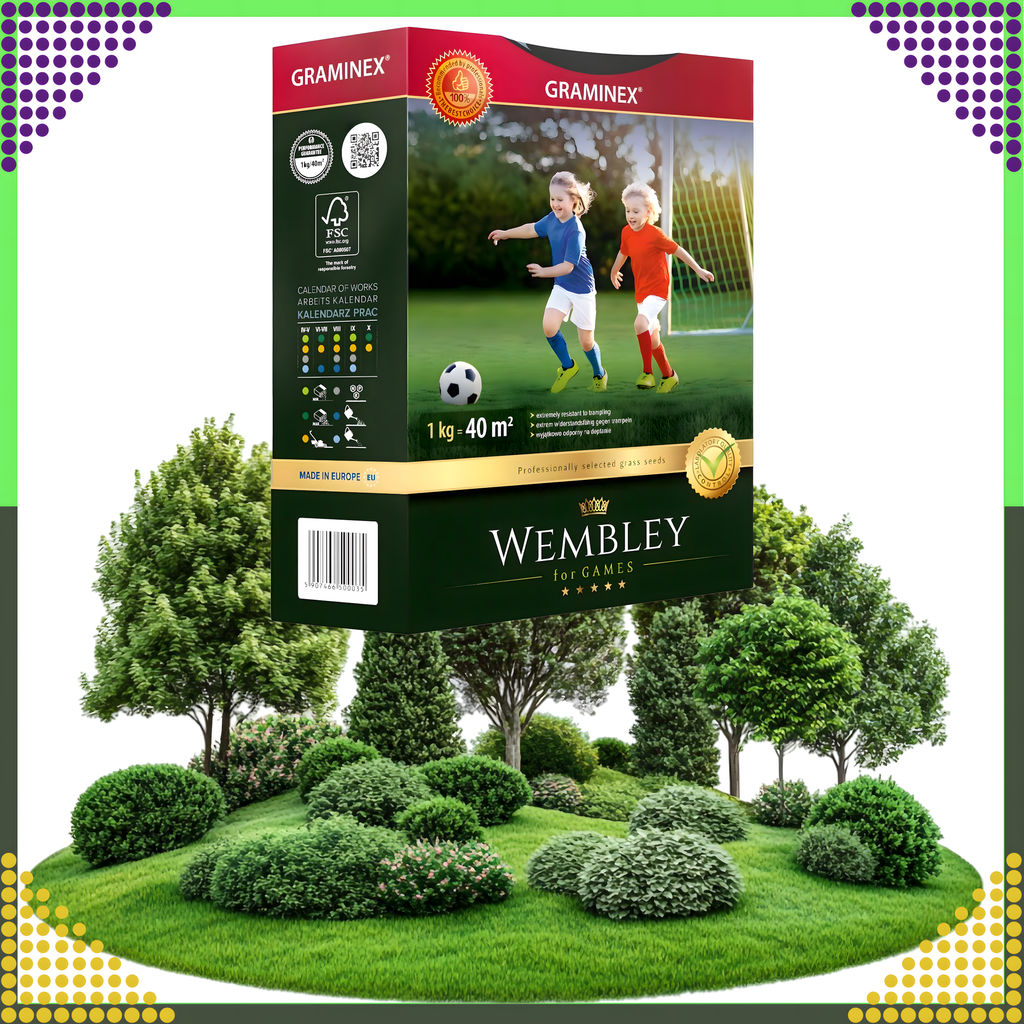 Premium Wembley spordimuru seemned 1kg 40m² jaoks