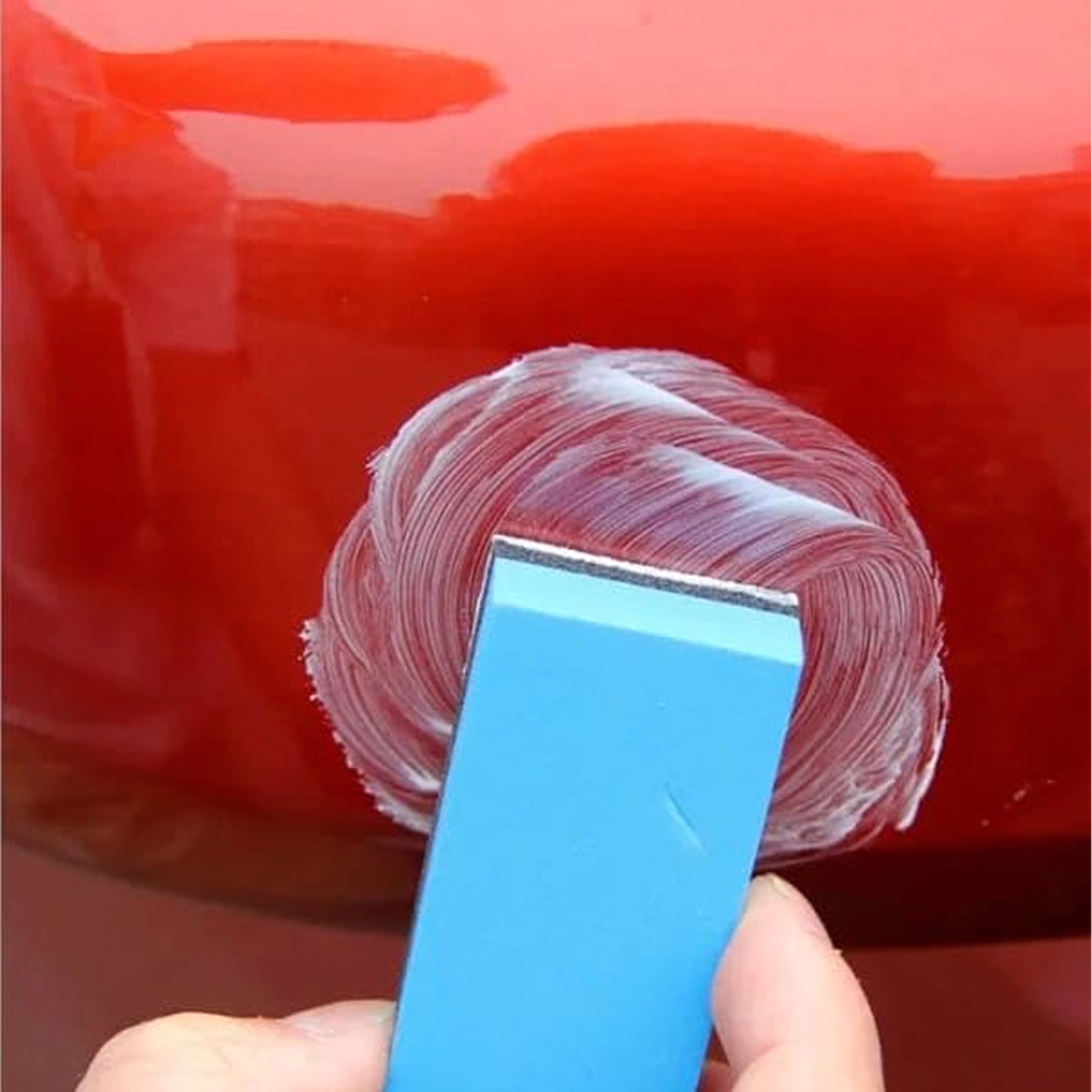 Cube applicator for applying quartz coatings, ceramics and waxes