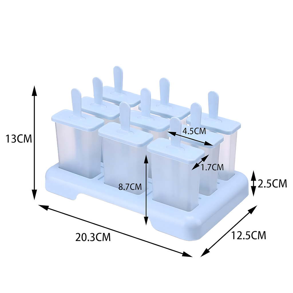 Molds Ice Cream Mold Homemade Sorbet Ice Cream Mold 9 pcs