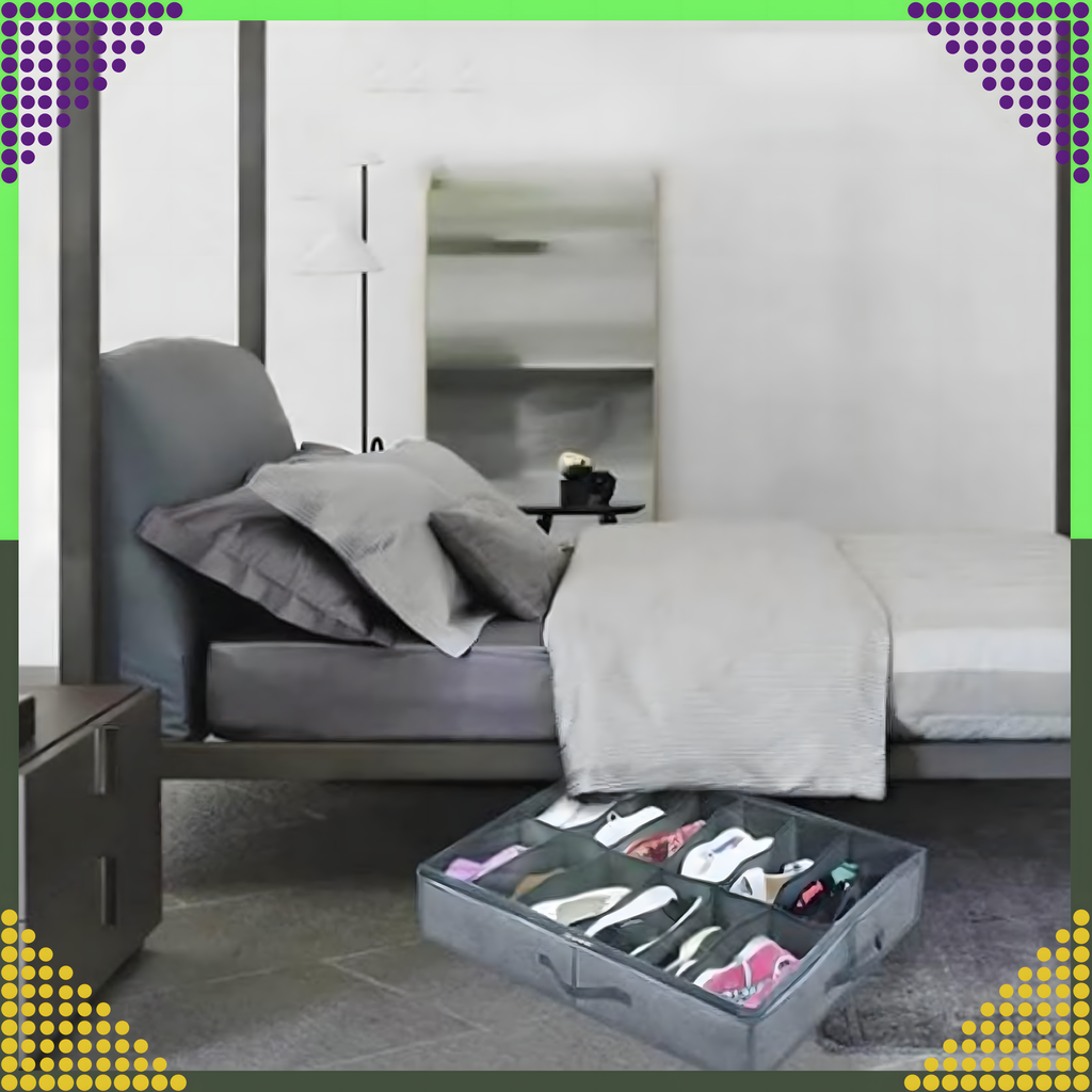 Kingade korraldaja voodi alla, kokkupandav riidekast lukuga garderoobi jaoks