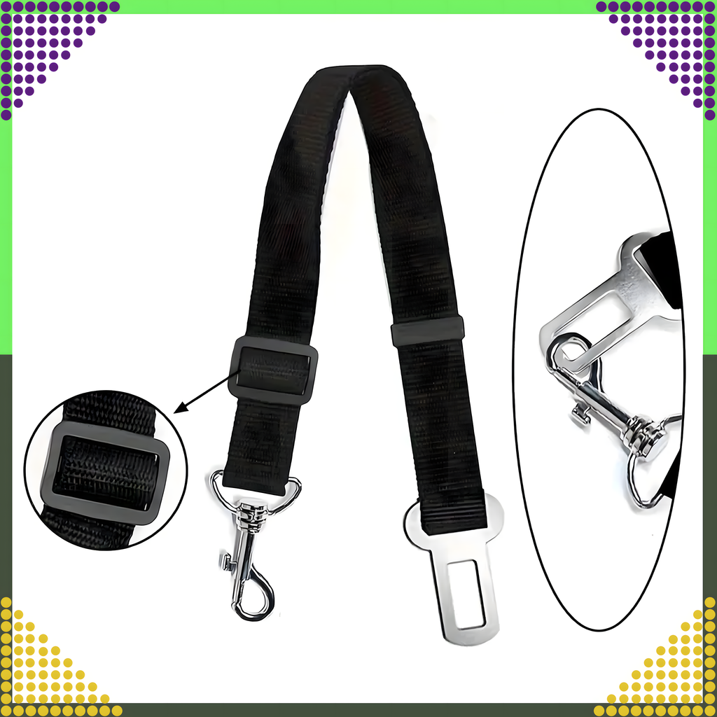 Turvavöö koerale ja kassile autosse, reguleeritav rihm autole