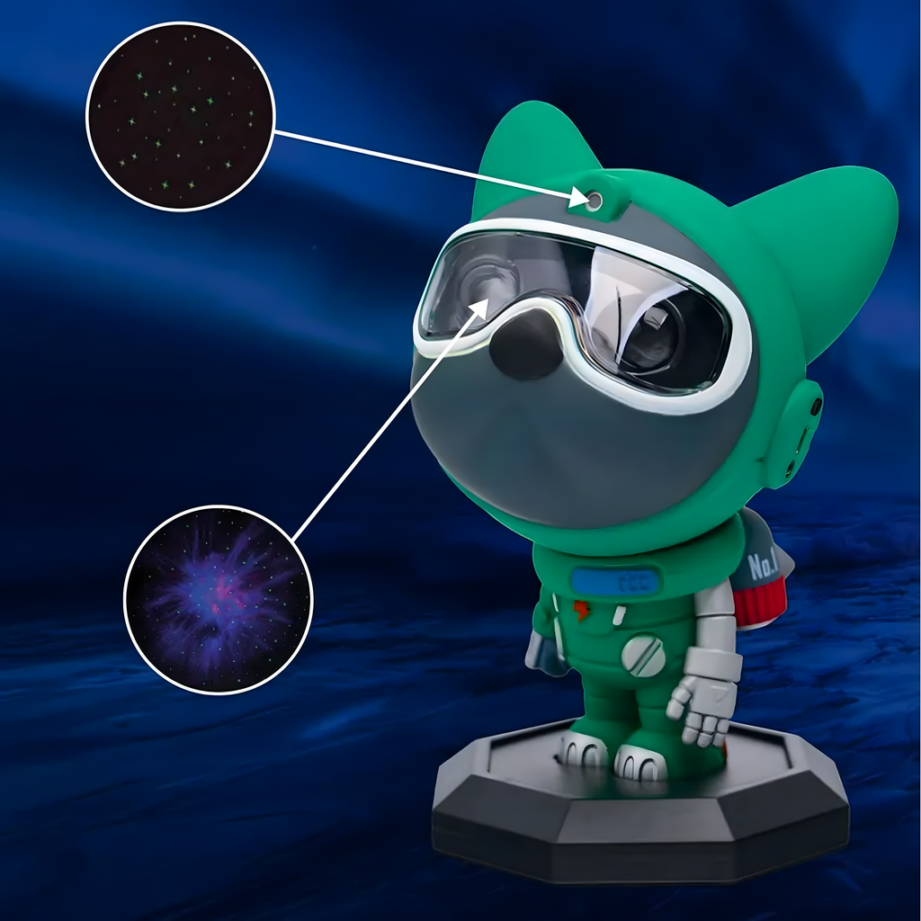 LED Kosmose Laserprojektor Astronaut Paw Patrol 360° Tähelamp
