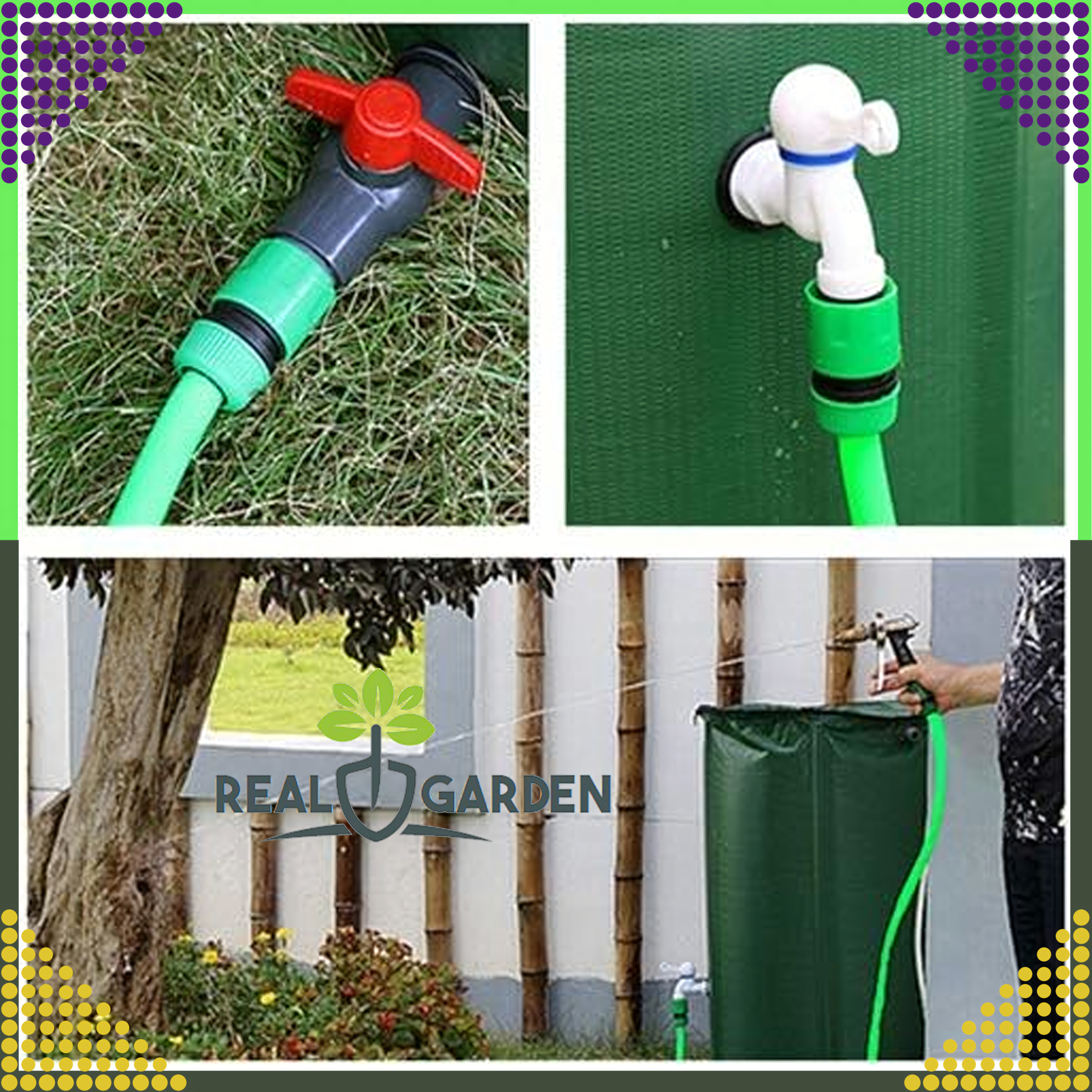 Foldable 100L Rainwater Barrel with Tap