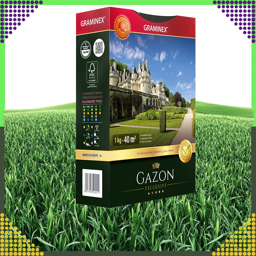 Premium muruseemned muru rajamiseks ja ülekülviks GAZON 1kg 40m