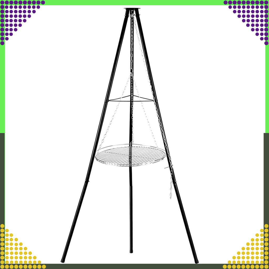 Palenisko Trójnóg Grill Ogniskowy Ogrodowy Wiszący Duży Ognisko Ruszt