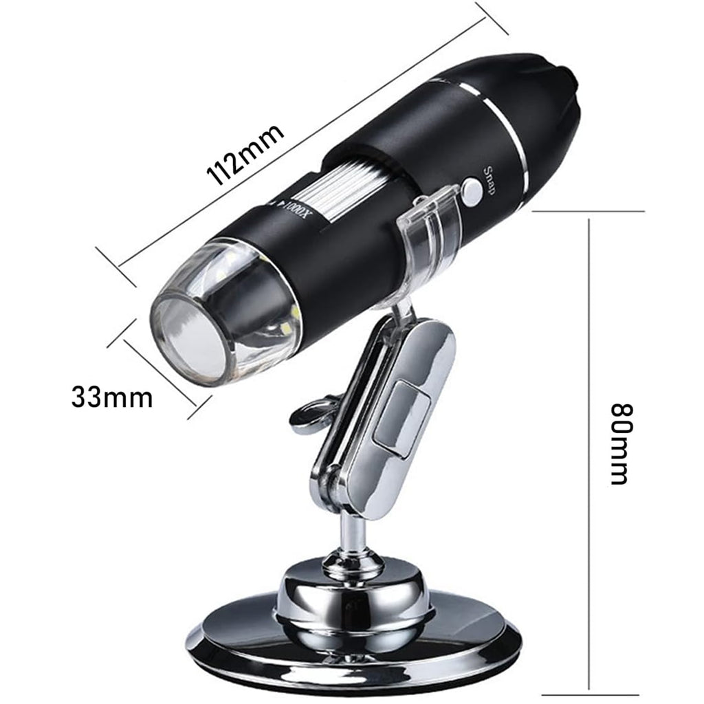 Digitaalne mikroskoobikomplekt USB LED suurendus 1600 hariduslik teaduslik