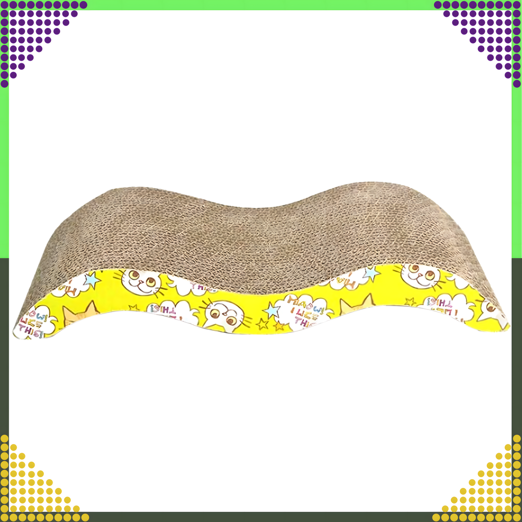 Pappist kassikraapimisvoodi lamamistool laineline ökokraapimismatt