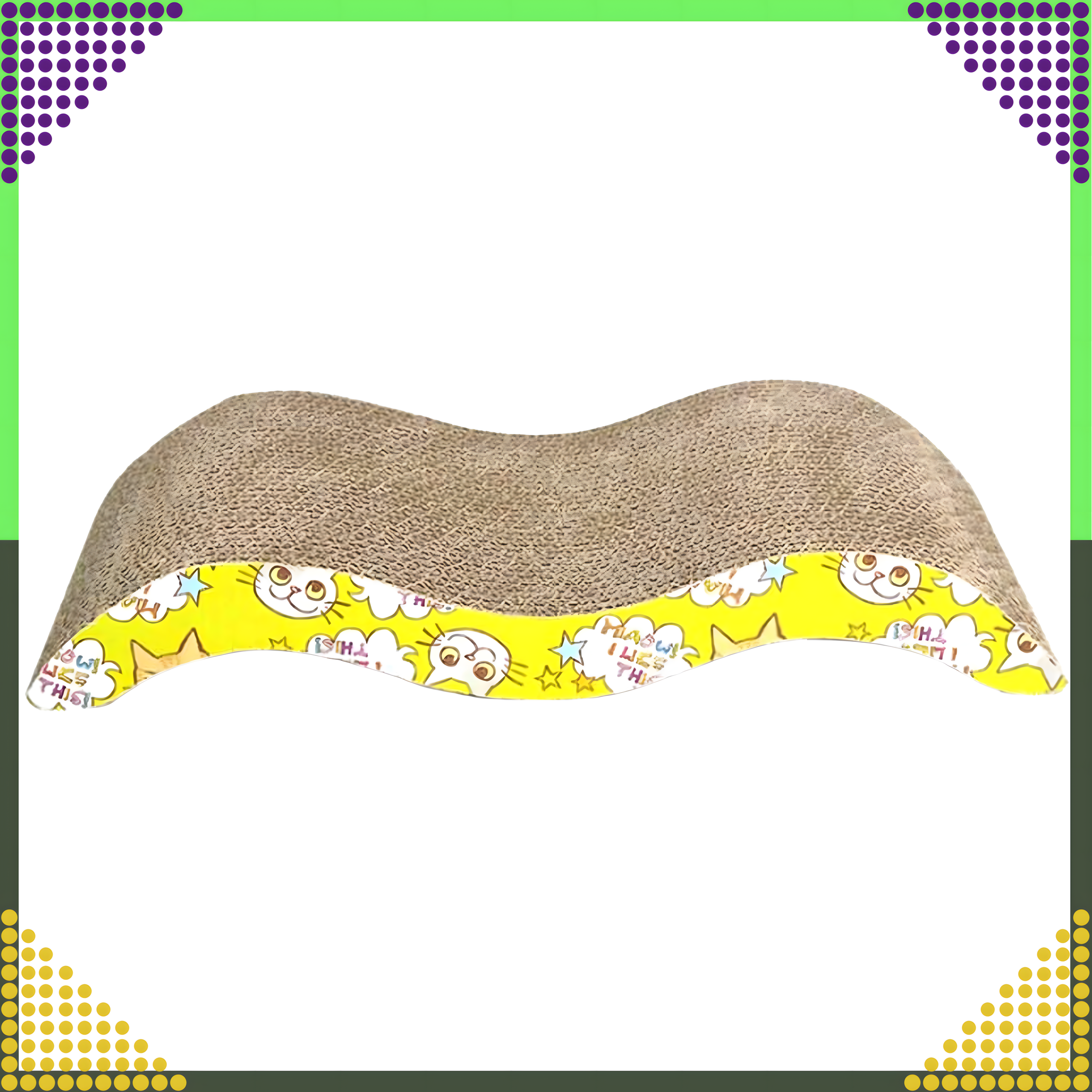 Kasside kraapimisalus pappist voodi lamamistool laine öko kraapimismatt suur