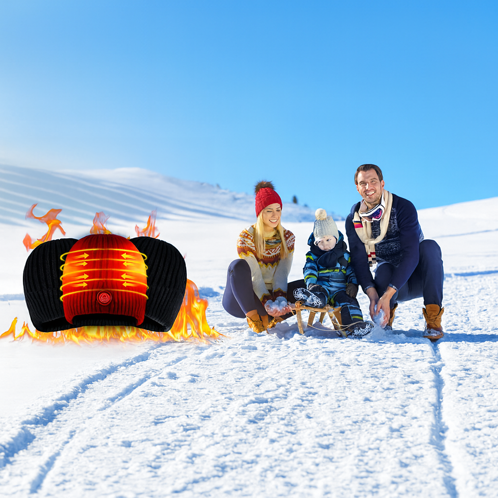 Soojendusega talvine elektriline müts + Powerbank