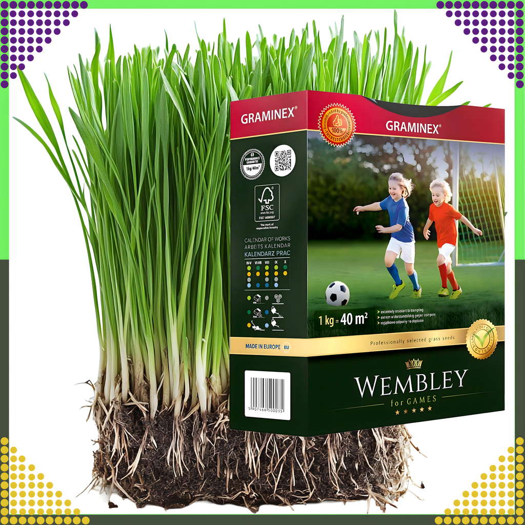 Premium Wembley spordimuru seemned 1kg 40m² jaoks