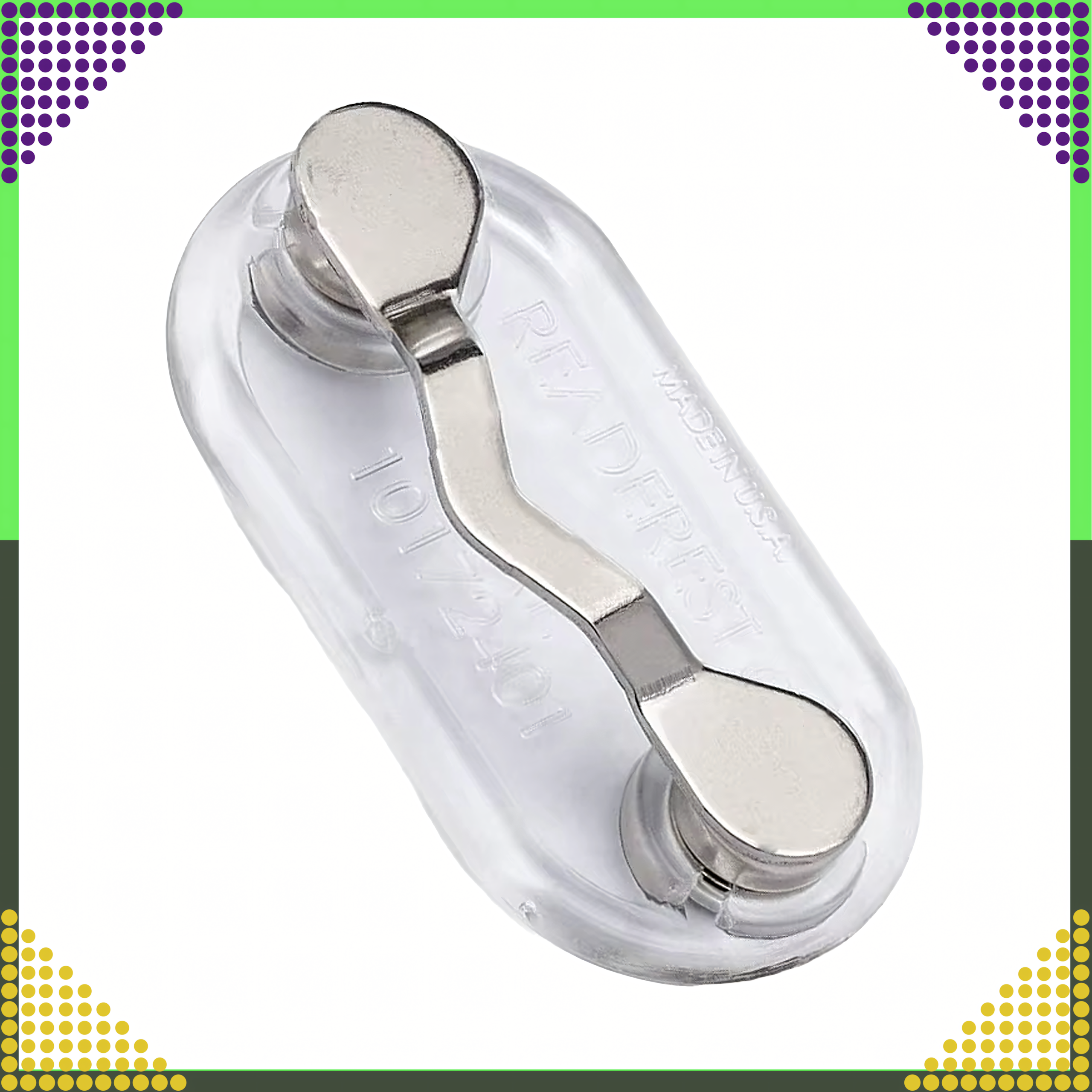 Magnetic Clip Holder for Glasses Headphones ID Tag for Clothes