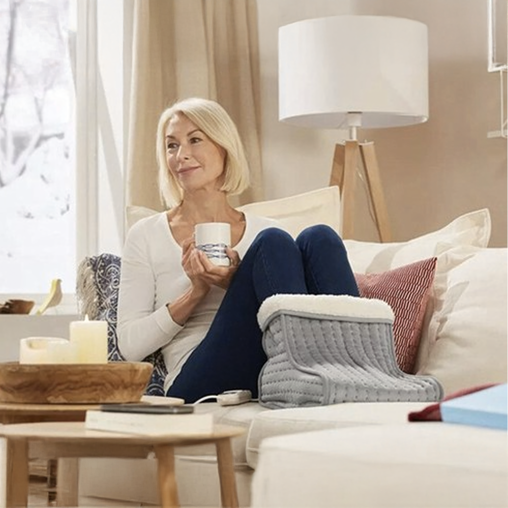 Elektriline jala- ja sääresoojendaja kaugjuhtimispuldiga, pehme, 9 taset