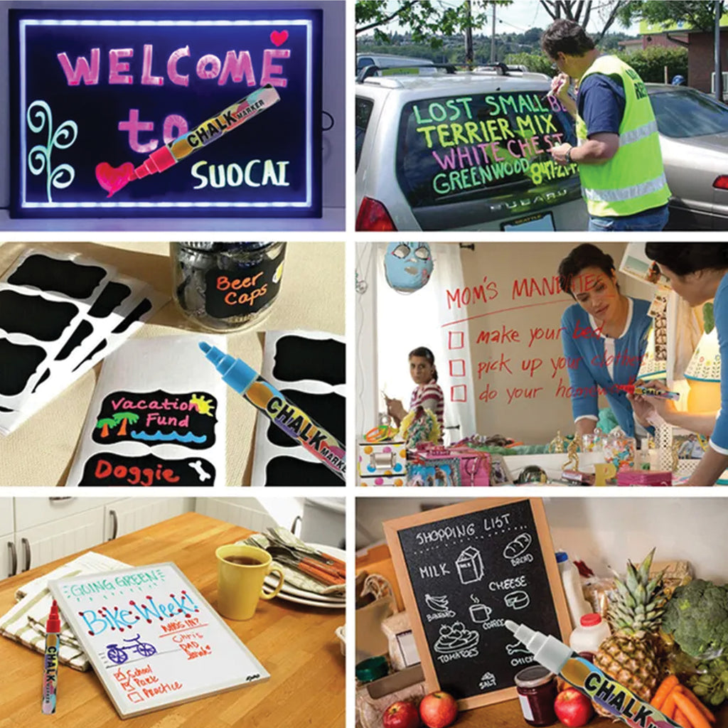 Tahvlitähistid segavärvides komplekt 12 tk