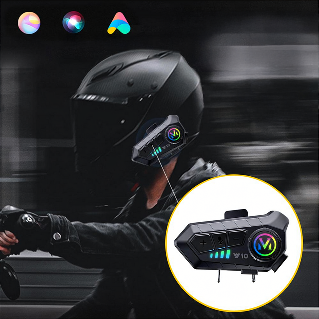 Bluetooth 5.3 mootorratta kiivri peakomplekt