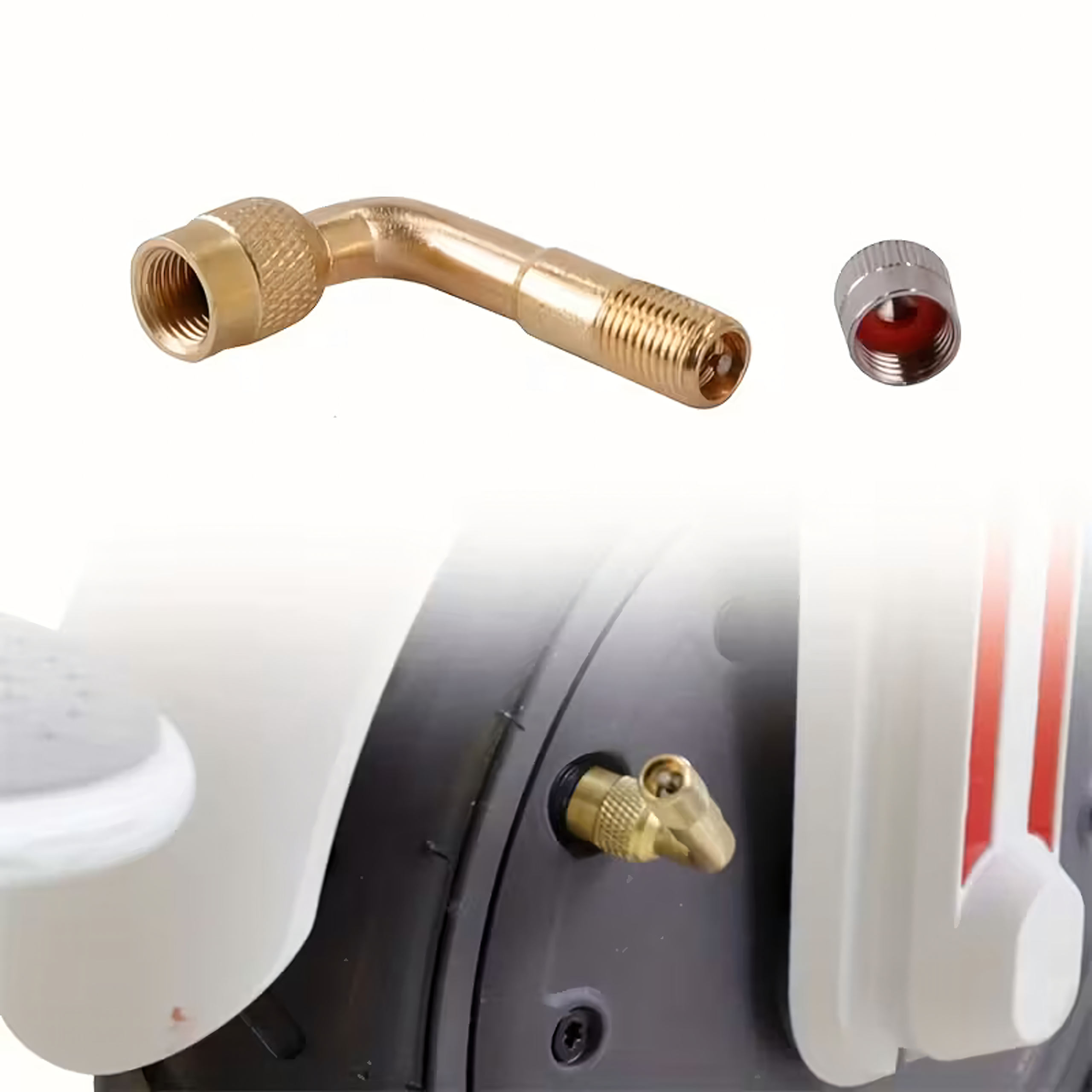 AV/AV adapter rataste ja jalgratta rehvide täispumpamiseks, 100 tk