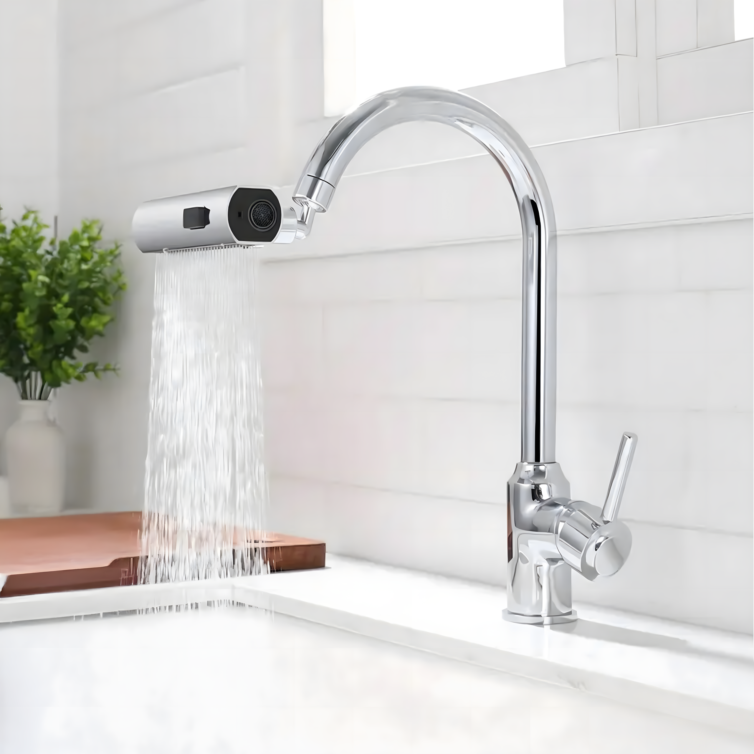 Köögisegisti pikendatav otsik õhustiga, 3 funktsiooniga