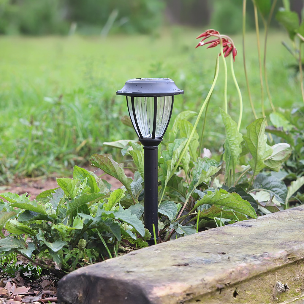 Set of 10 Solar LED Garden Post Lanterns 10 pcs