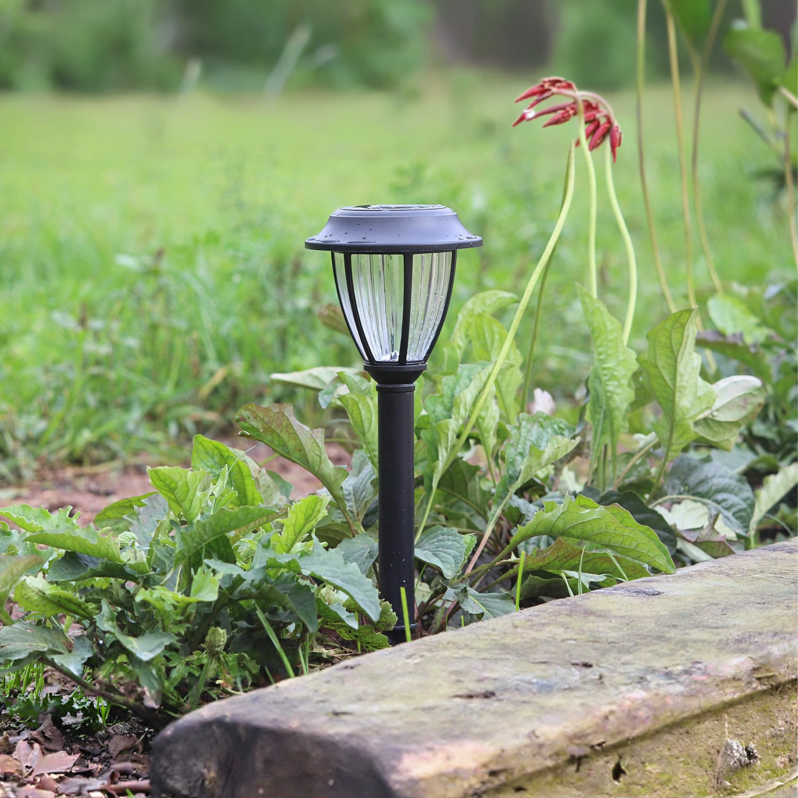 Set of 10 Solar LED Garden Post Lanterns 10 pcs
