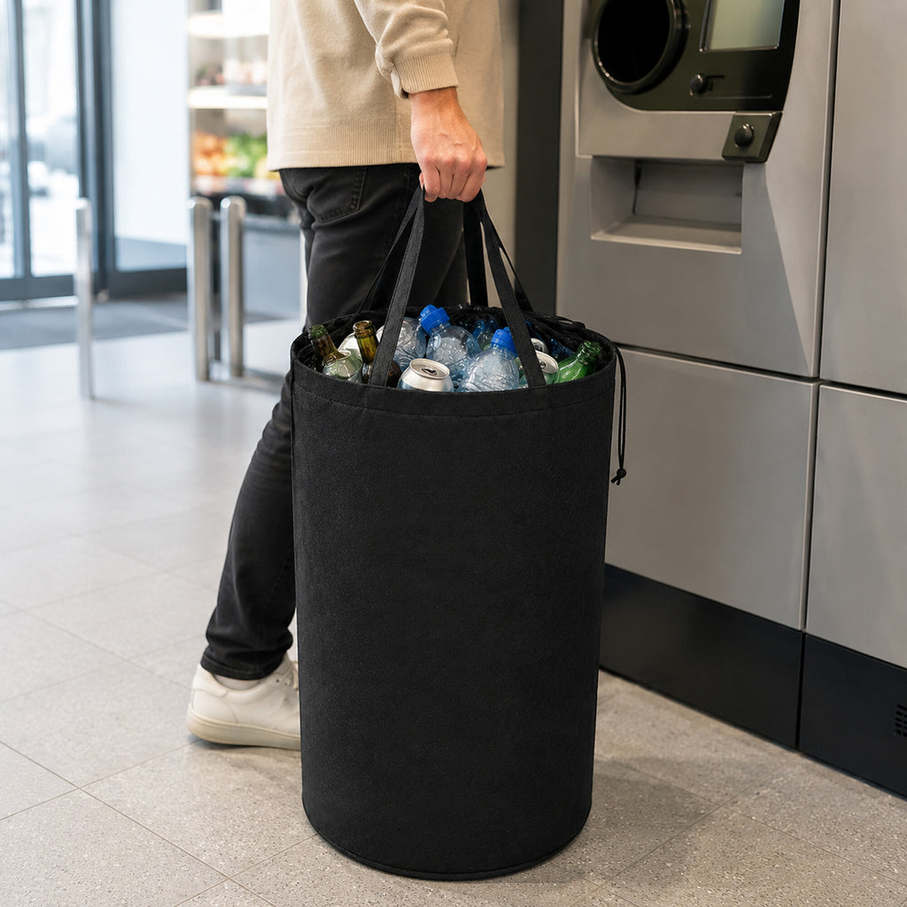 XXL-kott pudelite ja purkide sorteerimiseks ning tagastamiseks sangadega 90 l RC-K-2796