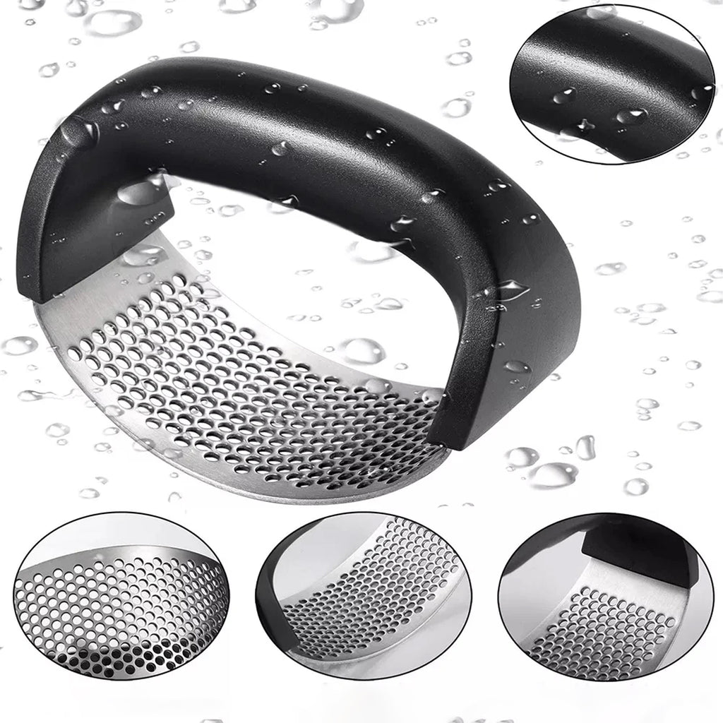 Handheld Garlic Press Crusher Slicer Stainless Steel