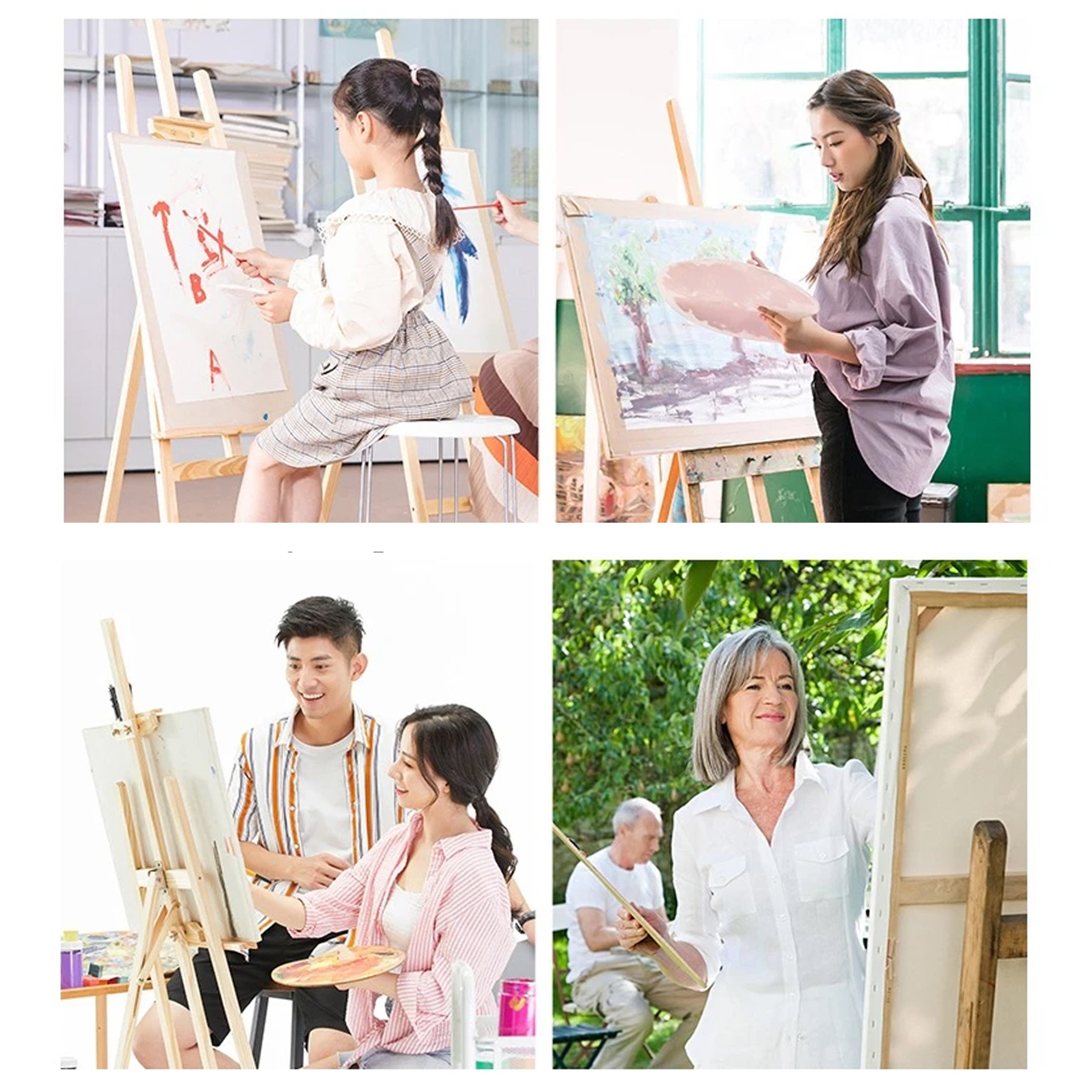 Numbrite järgi maalimise lõuend raamiga, isetegemise komplekt, pintslid, värvid 40x50