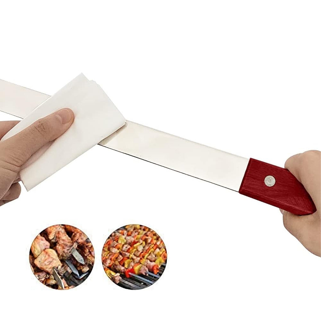 Metal Skewers for Barbecue 4 pcs 50 cm