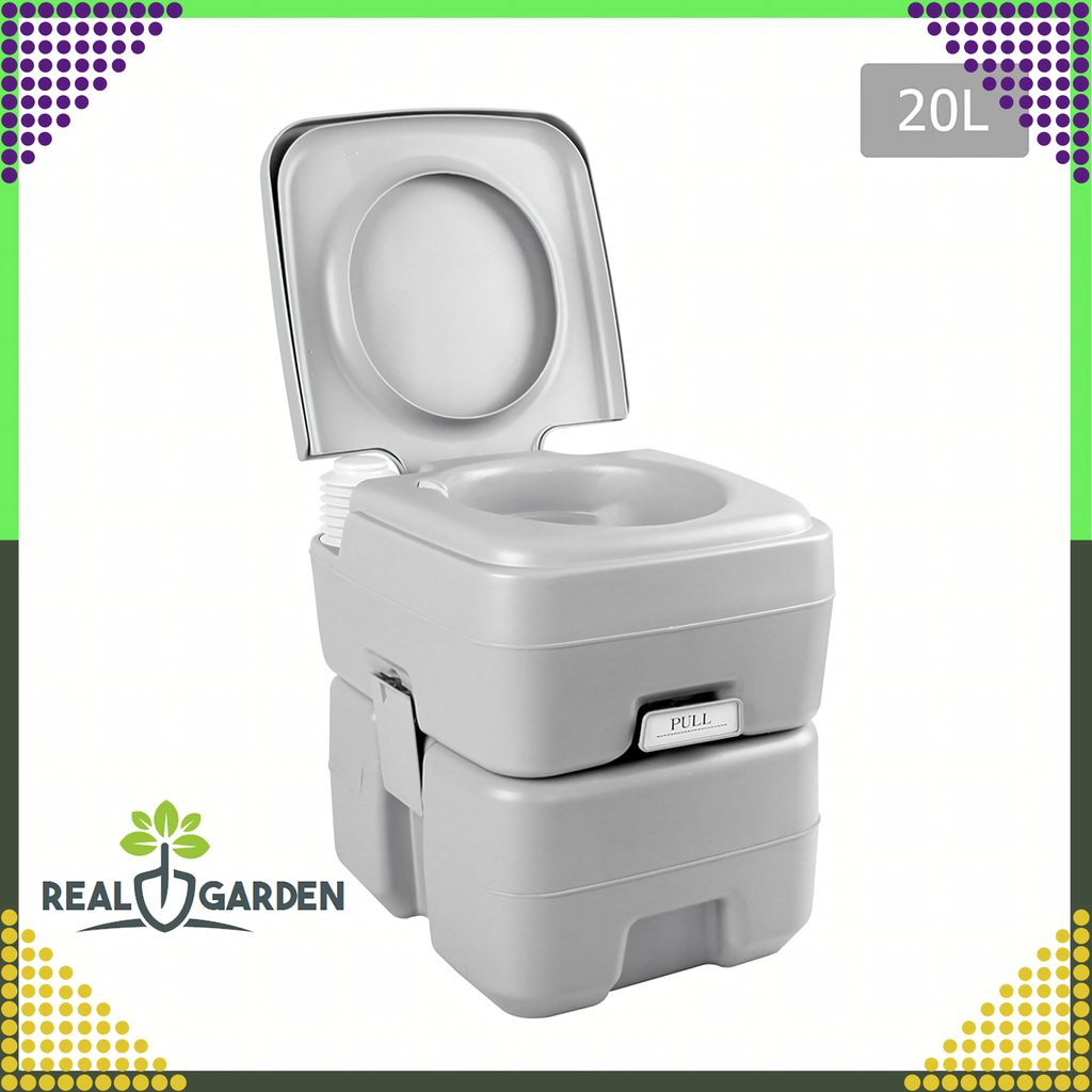 Portable Tourist Travel Toilet with Flush for Camping