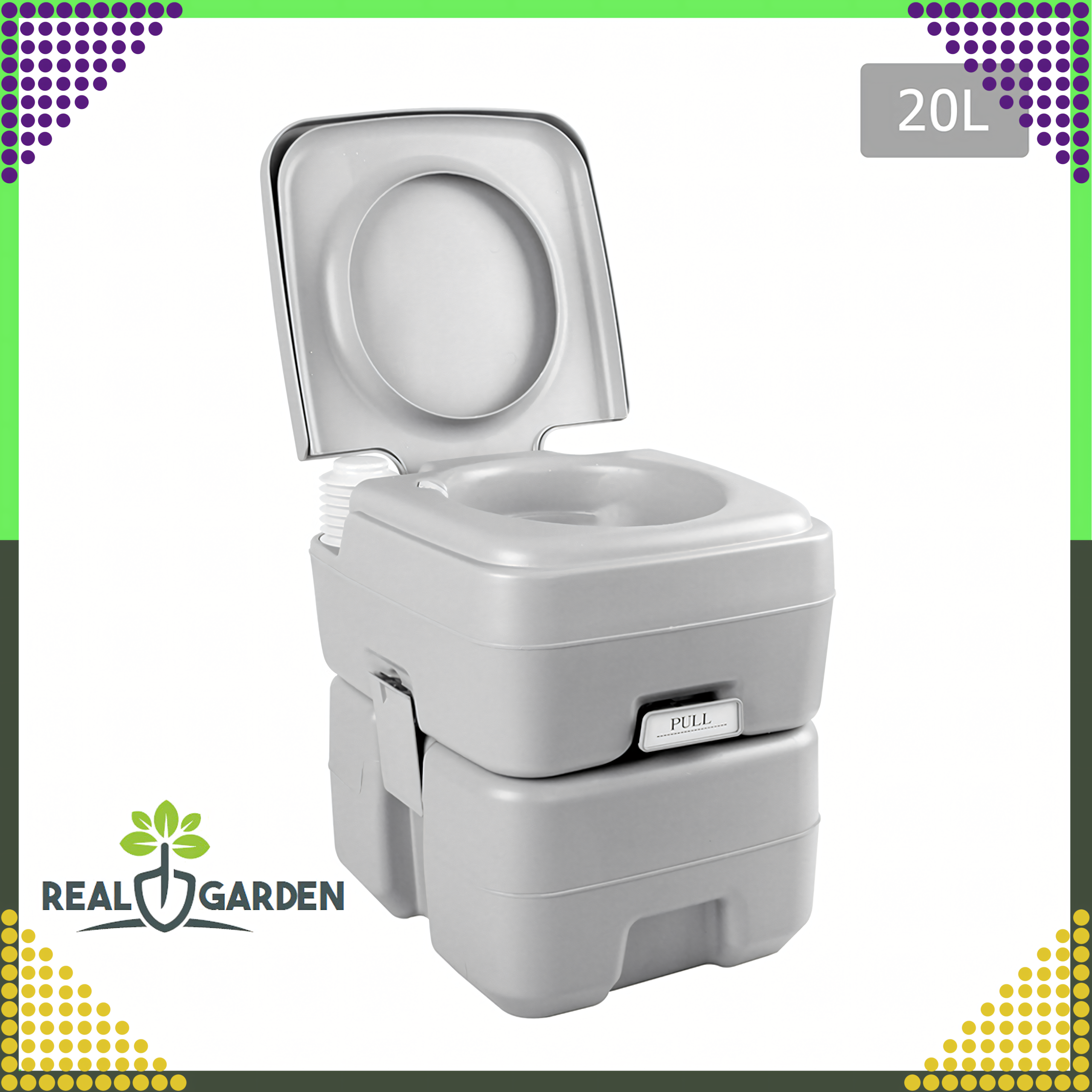 24 x Portable Tourist Travel Toilet with Flush for Camping