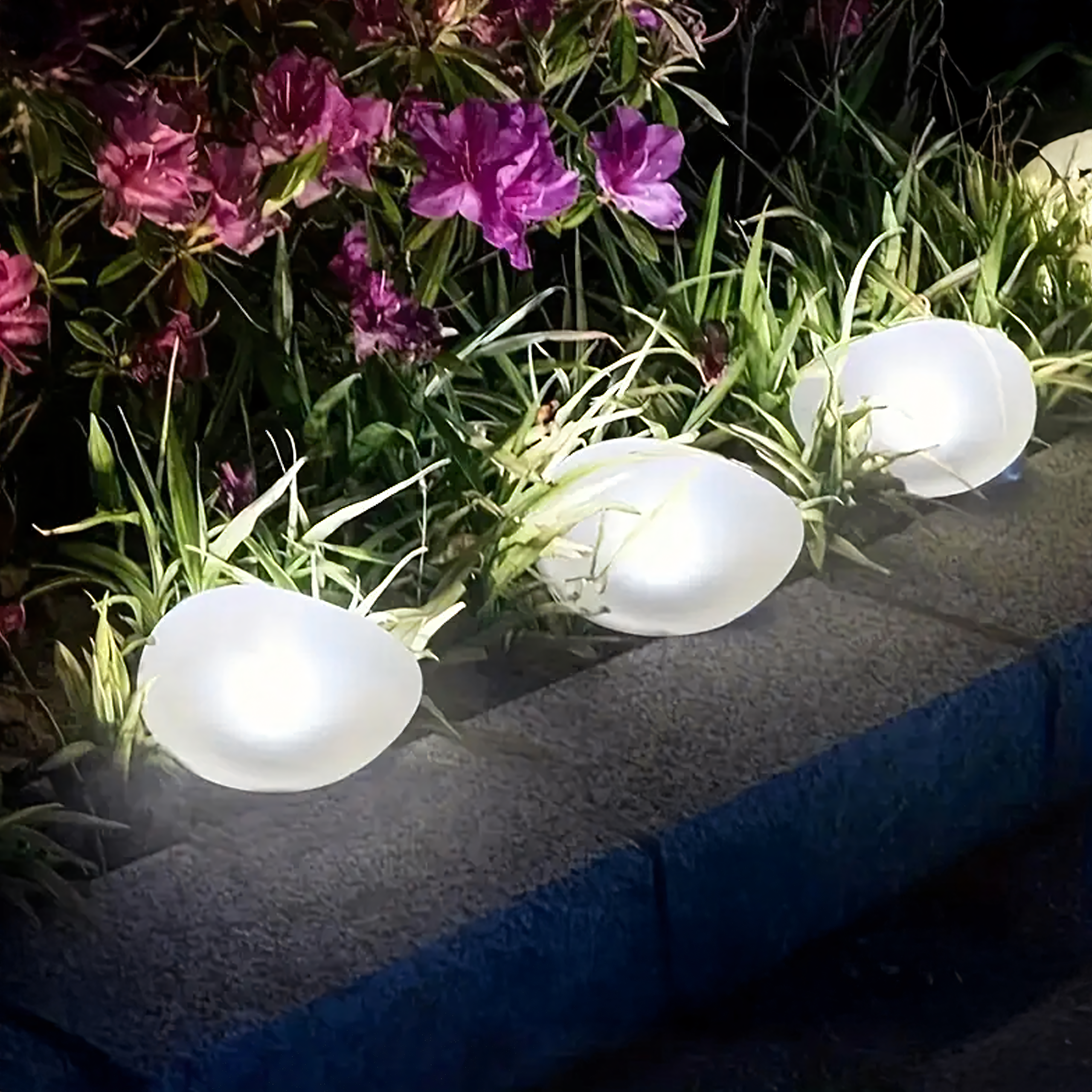 14 cm päikeseenergial töötav LED-aiakivilamp RC-K-1486