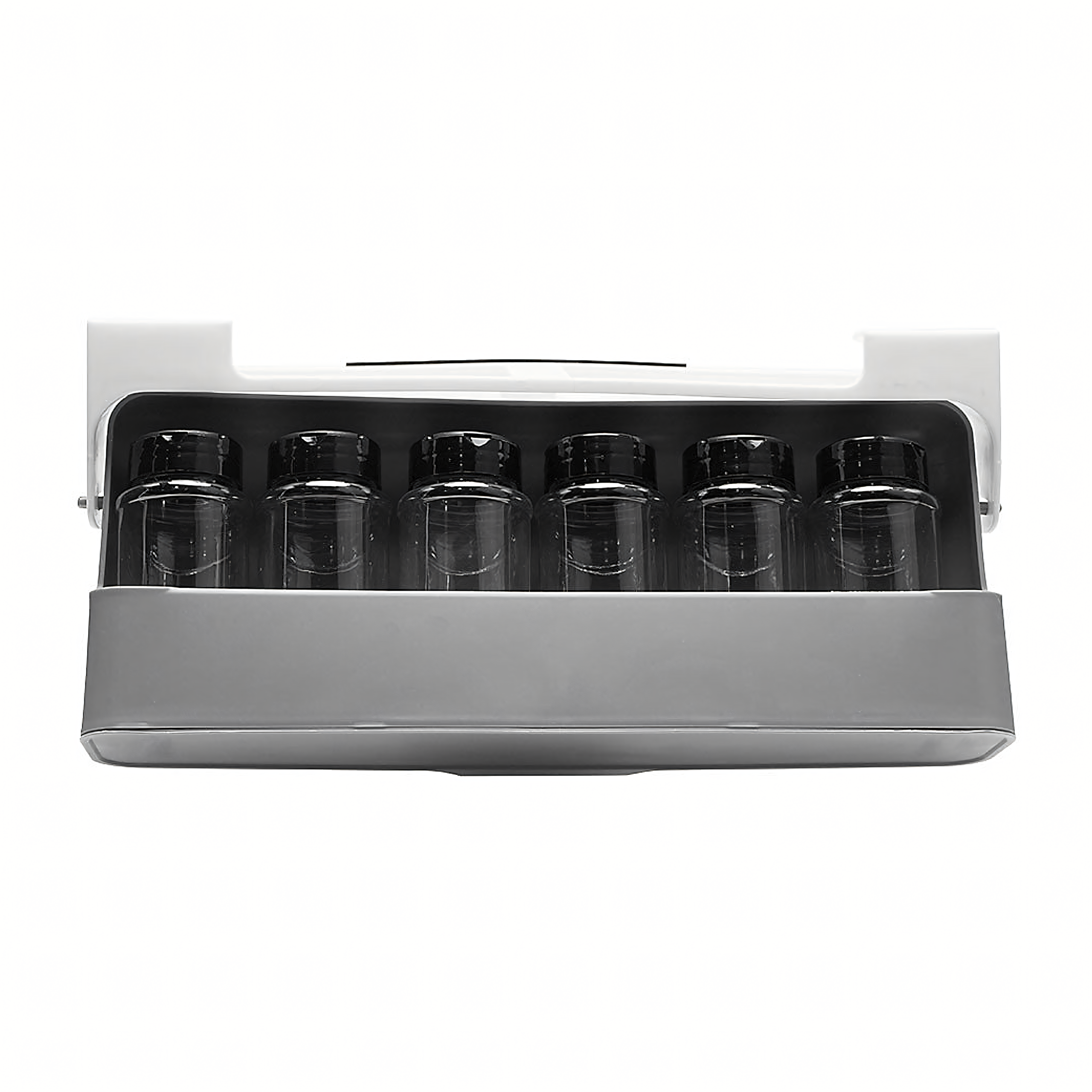 Drawer Organizer Shelf Suspended Spice Rack 6 Jars