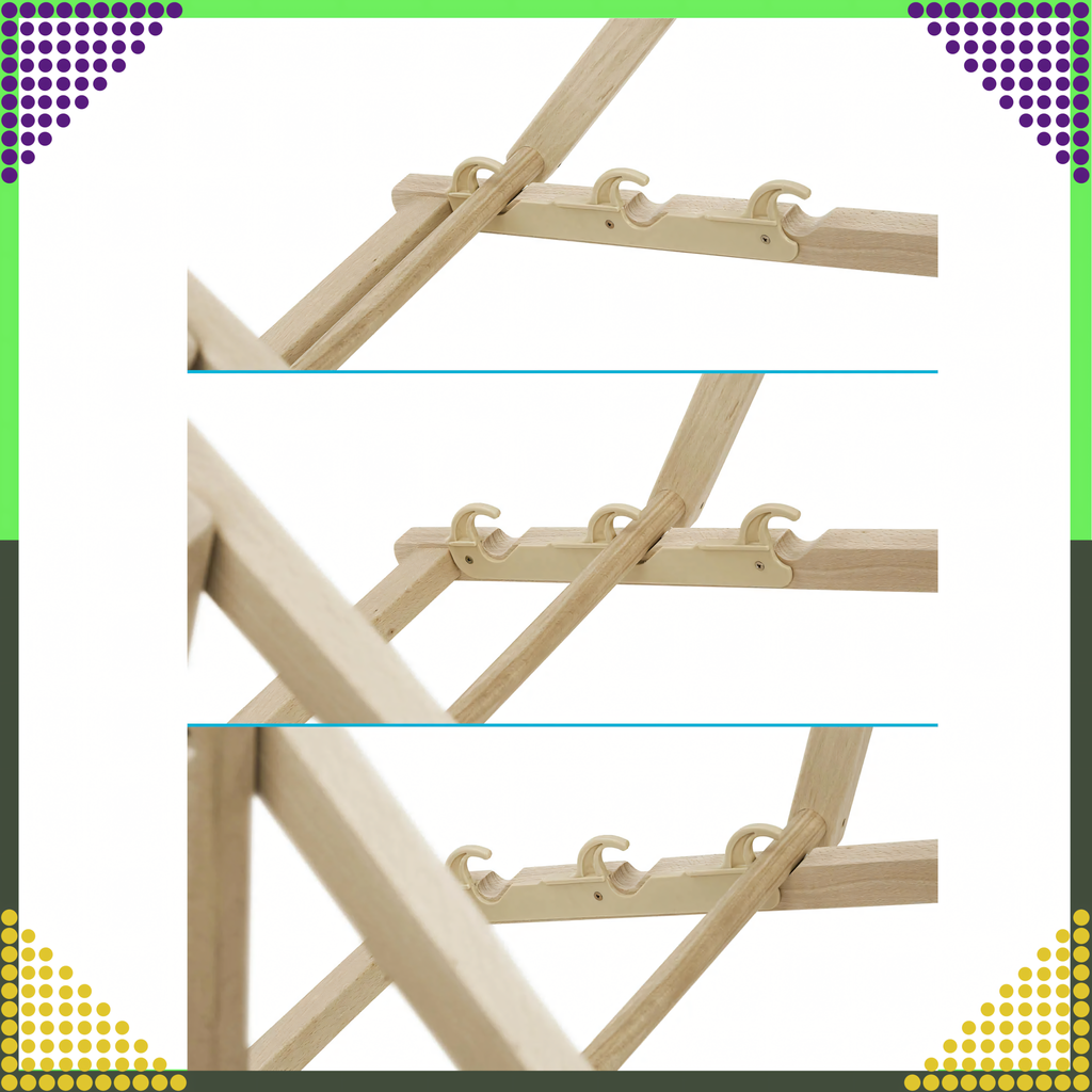 2 tk kokkupandav puidust aiamere lamamistool rannas ja telkimiseks, reguleeritav