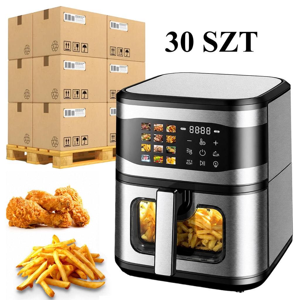 30x Air Fryer 8L 1700W with 12 Cooking Programs