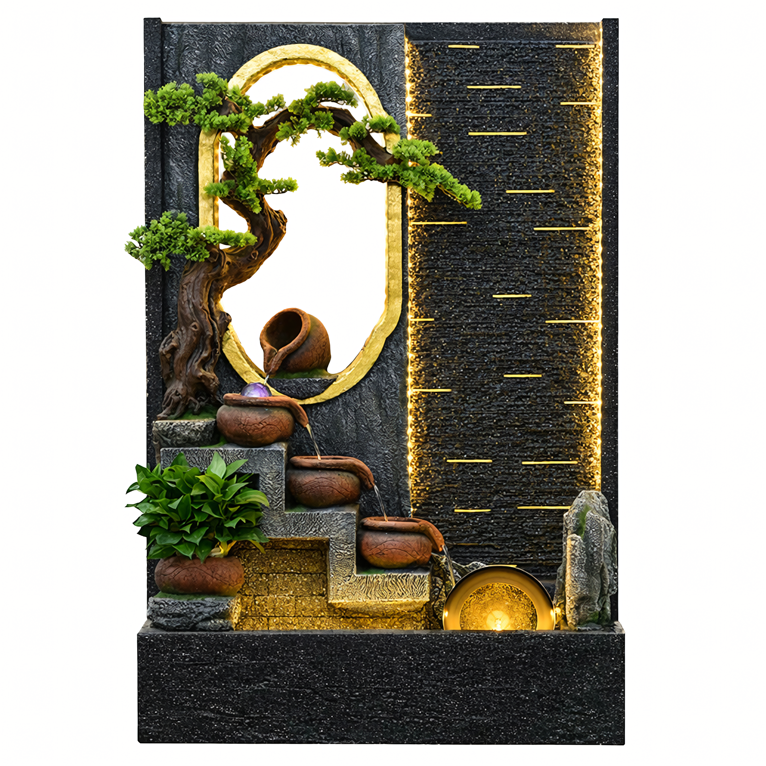Large Decorative Garden and Home Water Wall Fountain 184x120x44cm