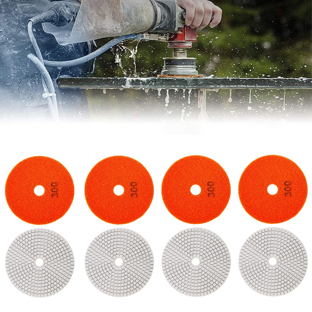 10x Diamond Polishing Disc 80mm for Grinding Porcelain Tiles with Velcro 300